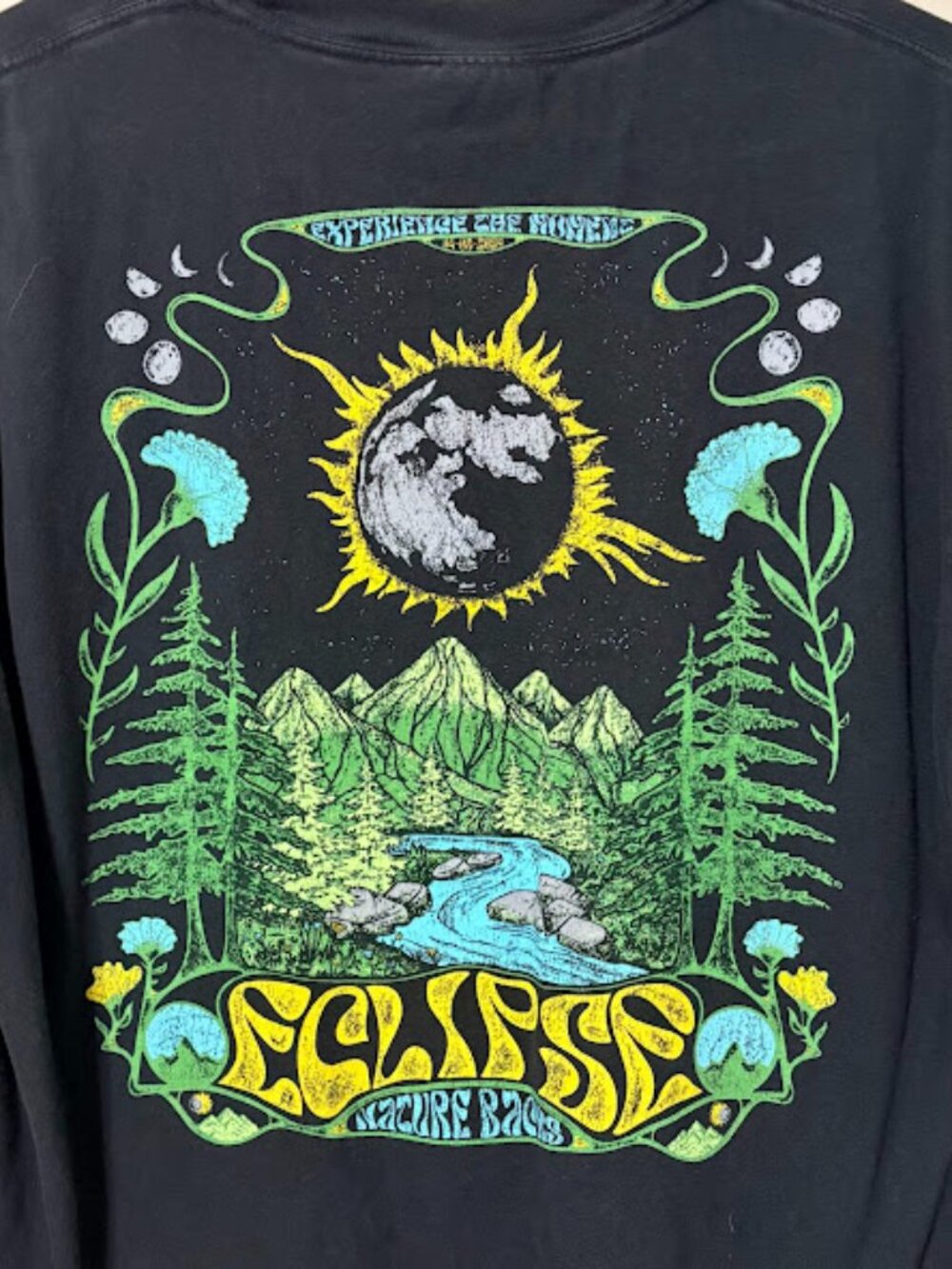 Nature Backs | 2024 Total Solar Eclipse Graphic Tee - Large